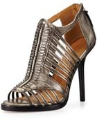 L.a.m.b. Kamy Metallic Leather Sandal - Lyst