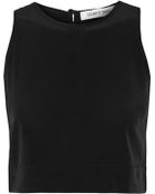 Elizabeth And James Kartin Cropped Silk Top - Lyst