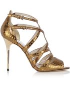 Karen Millen T Bar Strappy Sandal - Lyst