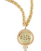 Heather Moore Round Initial Charm - Lyst