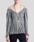 Free People Blouse - Solid Adelia Boho - Lyst