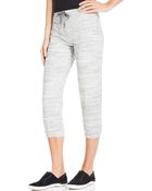 Calvin Klein Performance Spacedye Cropped Sweatpants - Lyst