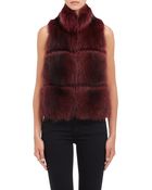 Barneys New York Fur Vest - Lyst