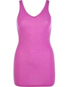 River Island V-Neck Longline Tank - Lyst