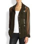 Haute Hippie Silk Chiffon Anorak - Lyst