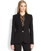 Escada Paneled One-Button Wool Jacket - Lyst