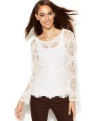 Inc International Concepts Longsleeve Lace Top - Lyst
