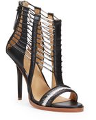 L.a.m.b. Fiona Caged Leather Sandals - Lyst