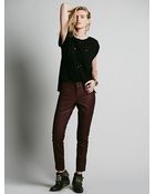 Free People Quilted Vegan Skinny - Lyst