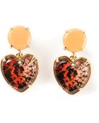 Marc By Marc Jacobs Heart Shape Earrings - Lyst