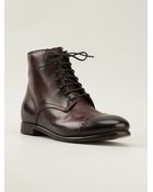 Silvano Sassetti Lace-Up Boots - Lyst