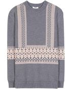 Chloé Intarsia Wool Sweater - Lyst