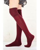 Urban Outfitters Ribbed-Cuff Over-The-Knee-Sock - Lyst