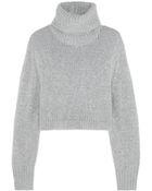 Dion Lee Cropped Knitted Turtleneck Sweater - Lyst