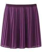 Uniqlo Chiffon Pleated Mini Skirt - Lyst