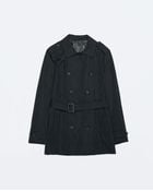 Zara Double-Breasted Trench Coat - Lyst