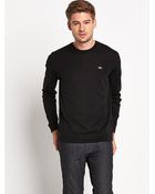 Lacoste Mens Crew Neck Jumper - Lyst