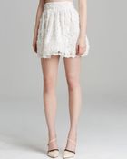 Alice + Olivia Gilberto Lace Box Pleat Skirt - Lyst