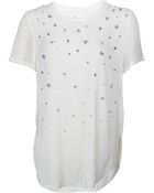 3.1 Phillip Lim Overlap Seamed Blouse with Beading - Lyst
