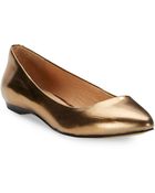Kenneth Cole Patent Leather Flats - Lyst