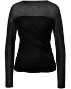 Agnona Two-Tone Cashmere Pullover - Lyst