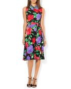 Ralph Lauren Lauren Petites Floral Print Dress - Lyst