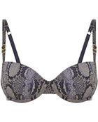 Stella McCartney Smooth Python Print Bra - Lyst