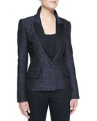 J. Mendel Peaked Lapel Jacquard Blazer - Lyst
