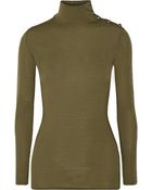 Balmain Wool And Cashmere-Blend Turtleneck Sweater - Lyst
