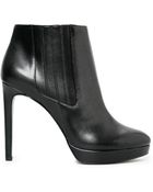 Mango Faux Leather Ankle Boots - Lyst