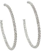 Juicy Couture Large Pave Hoop Earrings - Lyst