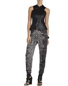 BCBGMAXAZRIA Munson Faux-Leather Cutout Vest - Lyst