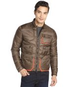 Moncler Brown Quilted 'Scorpion' Jacket - Lyst