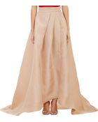Monique Lhuillier Gazar Pleated Ball Skirt - Lyst