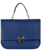 Versace Satchel With Chain - Lyst