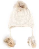Inverni Triple Pom Beanie - Lyst