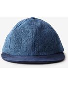 Patrik Ervell Denim Cap With Suede Brim - Lyst