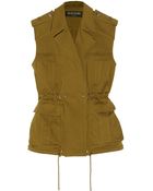 Balmain Garbardine Vest - Lyst