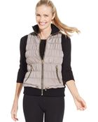 Calvin Klein Performance Ribbed-Knit Quilted Puffer Vest - Lyst