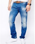 Diesel Jeans Belther 823U Slim Fit Light Wash - Lyst