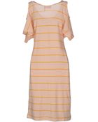 Sonia Rykiel Striped Cotton-Blend Short Dress - Lyst