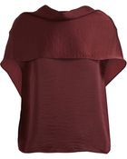 Lanvin Draped Chiffon Top - Lyst