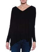 Subtle Luxury Double V-Sweater - Lyst
