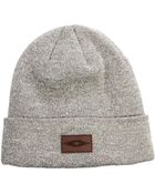 Asos Beanie Hat with Patch - Lyst