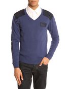 Marc By Marc Jacobs Blue Cashmere Sweater - Lyst