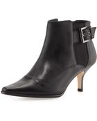 Donald J Pliner Leather Ankle Boot - Lyst