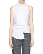 Prabal Gurung Drape Band Poplin Shirt - Lyst