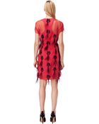 Prabal Gurung Raspberry Embroidered Sheath Dress - Lyst