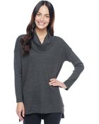 Splendid Thermal Cowl Neck Tunic - Lyst