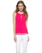 Diane von Furstenberg Raica Top - Fuschia Jewel - Lyst